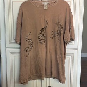 UO Project Social T Brown T-Shirt